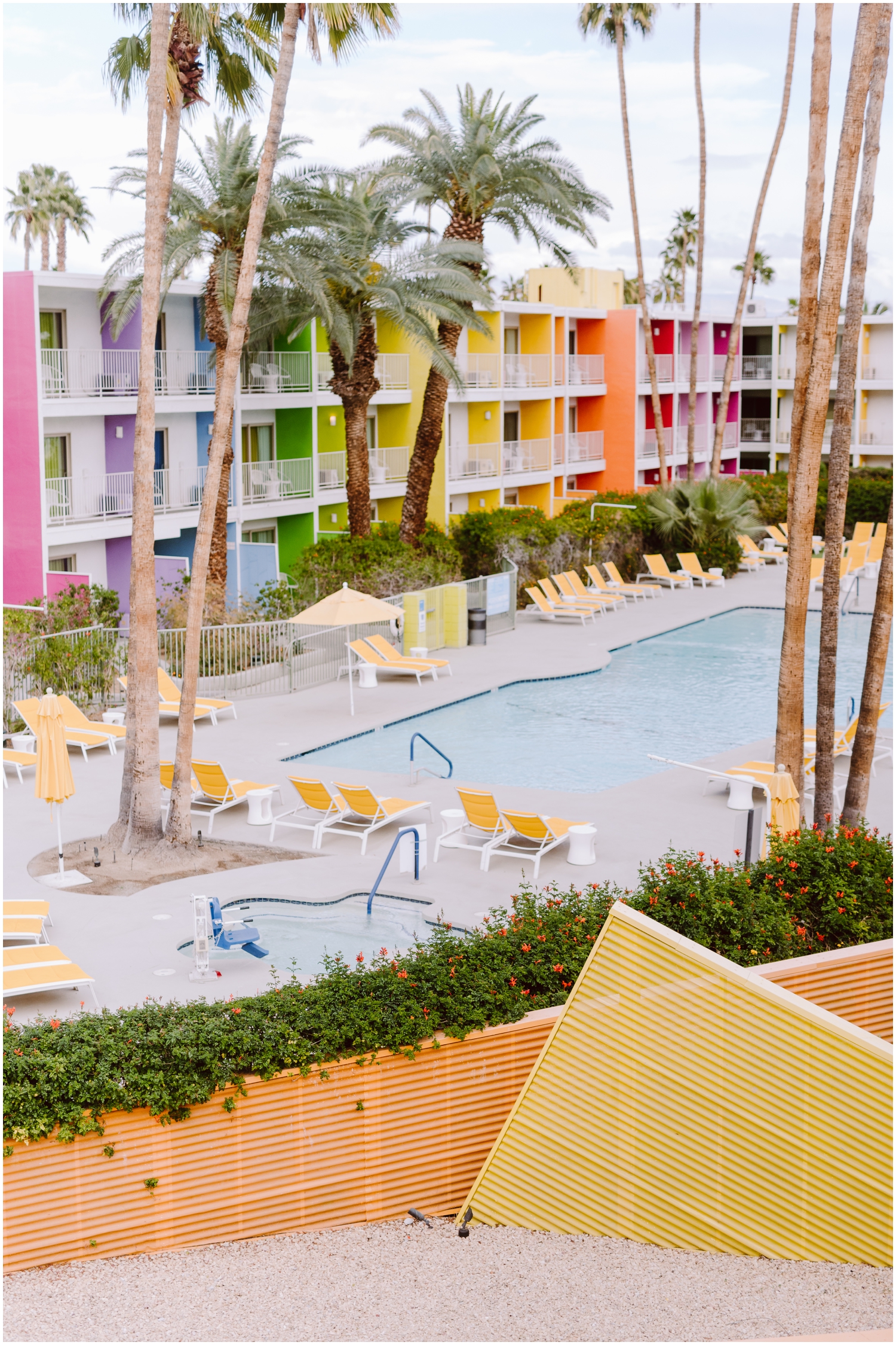most colorful wedding venue in palm springs hotel saguaro